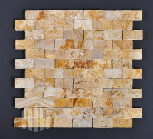 produs mozaic travertin golden sienna scapitat 2.3x4.8x1cm