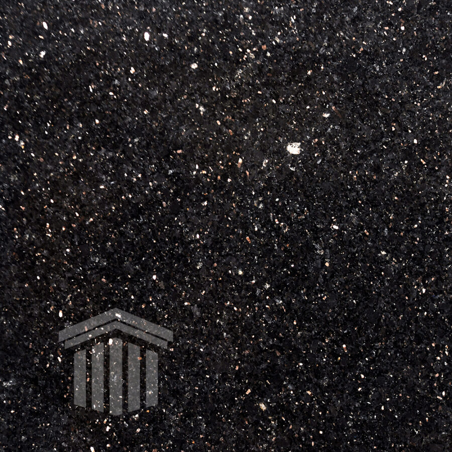 textura placaj granit black galaxy lustruit