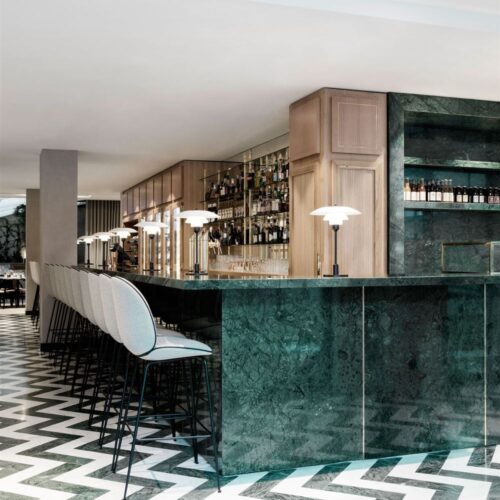 Glaf Marmură Verde India Lustruită Bizotata 1L 120 x 25 x 2cm