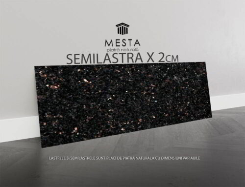 Glaf Granit Black Galaxy Lustruit Bizotat 1L 130 x 20 x 2cm