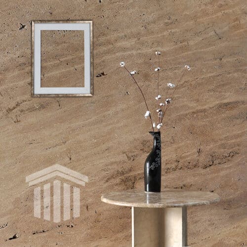 Contratreaptă Travertin Noce Nechituit si Periat Bizotat 1L 130 x 16 x 3cm