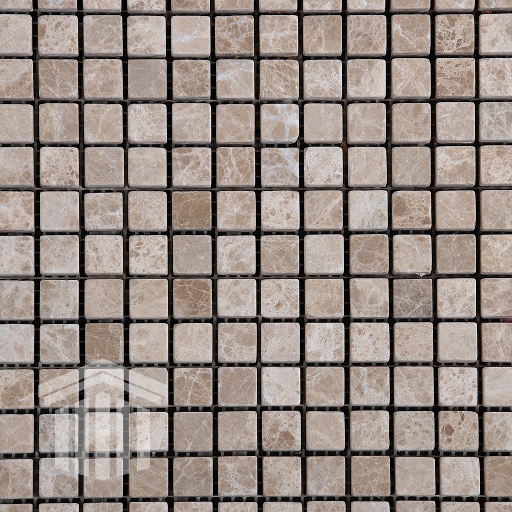 Kalakata textura mozaic marmura emperador antichizat - Mozaic Marmura Emperador Antichizat 1.5x1.5x1cm