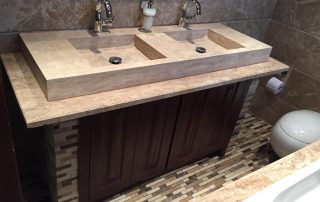 travertin in baie proiect in interior 11 - Proiecte de Interior folosind Piatră Naturală