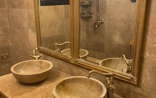 travertin in baie proiect in interior 2 - Proiecte de Interior folosind Piatră Naturală