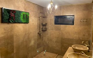 travertin in baie proiect in interior 3 - Proiecte de Interior folosind Piatră Naturală