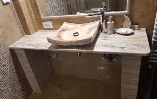 travertin in baie proiect in interior 4 - Proiecte de Interior folosind Piatră Naturală