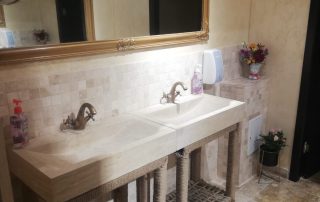 travertin in baie proiect in interior 5 - Proiecte de Interior folosind Piatră Naturală